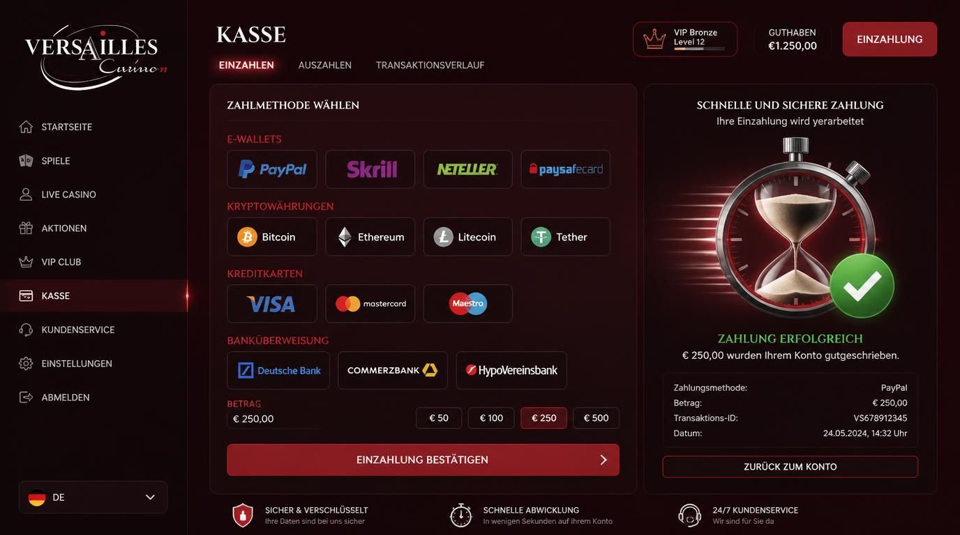 Ein schneller Geldtransfer mit E-Wallet/Krypto, Visa/Mastercard im Vergleich zur klassischen Banküberweisung